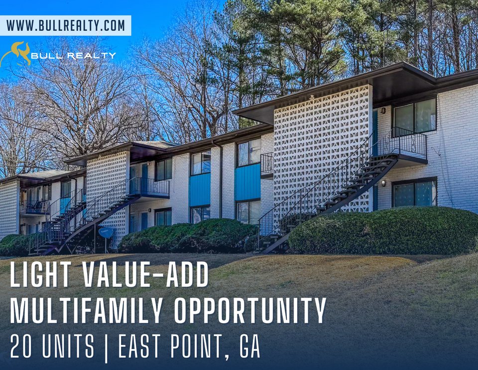 theBrokerList's tweet image. Light Value-Add Multifamily Opportunity | 20 Units #EastPoint #Georgia #CRE @BullRealty #Office #MultiTenantOffice thebrokerlist.com/properties/lig…