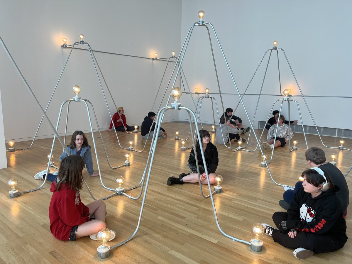 We had such a great time exploring @wexarts Big THANK YOU @ohioartscouncil  @mershonauditorium  #OSUpages #bigyellowschoolbus #mariahupfield @holtsmithsonfoundation @eisenmanarchitects @hcsd_ilc <a href="/HilliardSchools/">Hilliard Schools</a>