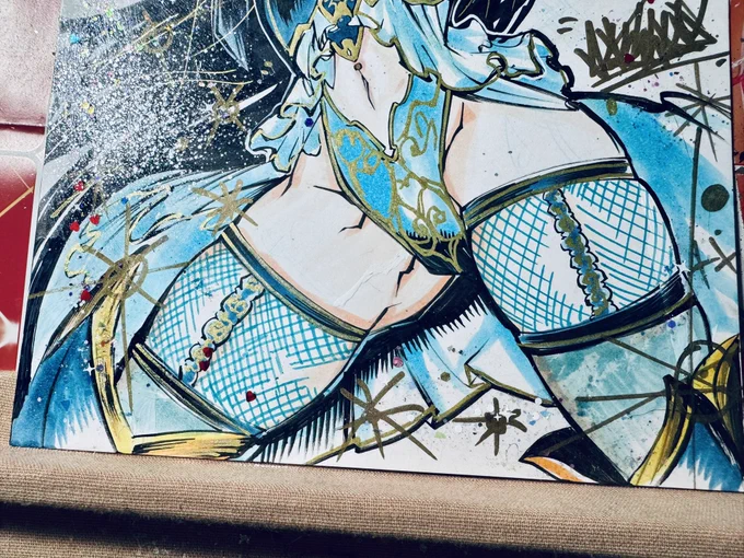 あみタイツにしました 