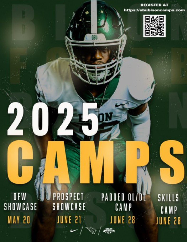 MarrixSanchez's tweet photo. Thank you for the camp invite @CoachRoberts760 ready to show off my talent #rollbison 💚🦬 https://t.co/M5E4jBNyqg