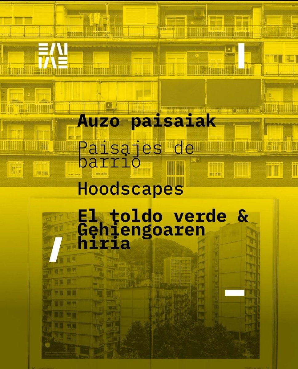 Mañana a las 19:00, en el Instituto de Arquitectura de Euskadi (San Sebastián), los autores de "Toldo Verde" dialogaremos con los autores de "La ciudad de la mayoría", un librazo publicado en 2019 y que tiene muchísimas resonancias con el nuestro. El que pueda, que se venga!