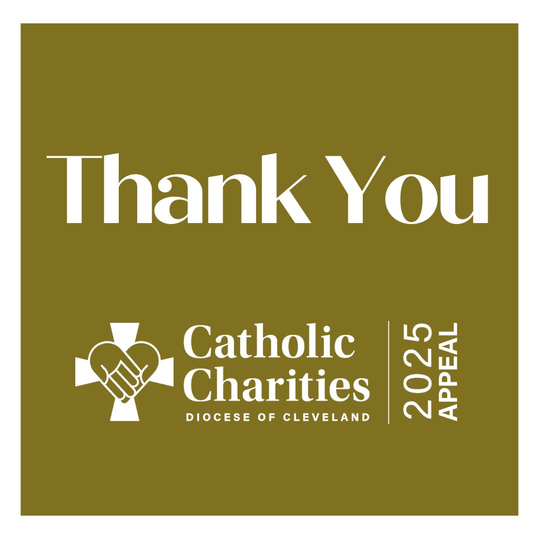 CatholicCommCLE's tweet image. Thank you for your support of the 2025 Appeal. You're helping nearly 400,000 of our neighbors throughout Northeast Ohio. Learn More: catholiccommunity.org/2025appeal ⁣⁣⁣⁣⁣
.⁣⁣⁣⁣⁣
.⁣⁣⁣⁣⁣
.⁣⁣⁣⁣⁣
#2025Appeal #MakemeaChannelofyourPeace #ThankYou