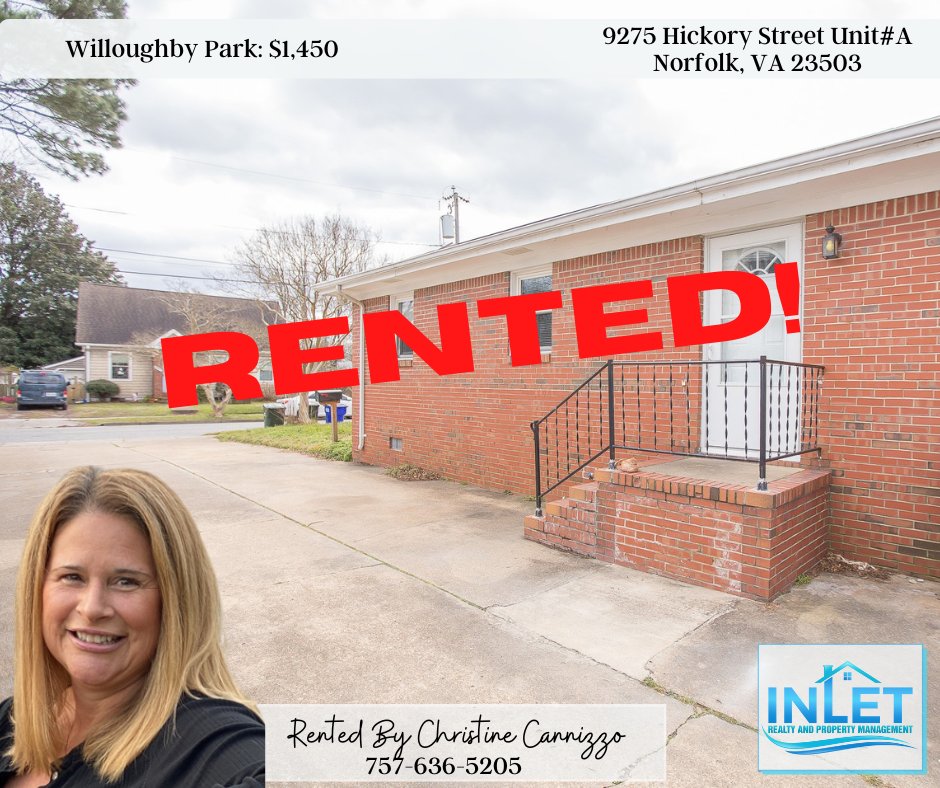 InletRealtyVA's tweet photo. Way to go, Christine!!

#ChristineCannizzo_InletRealty
#InletRealtyAndPropertyManagement https://t.co/en4dTNWmjb