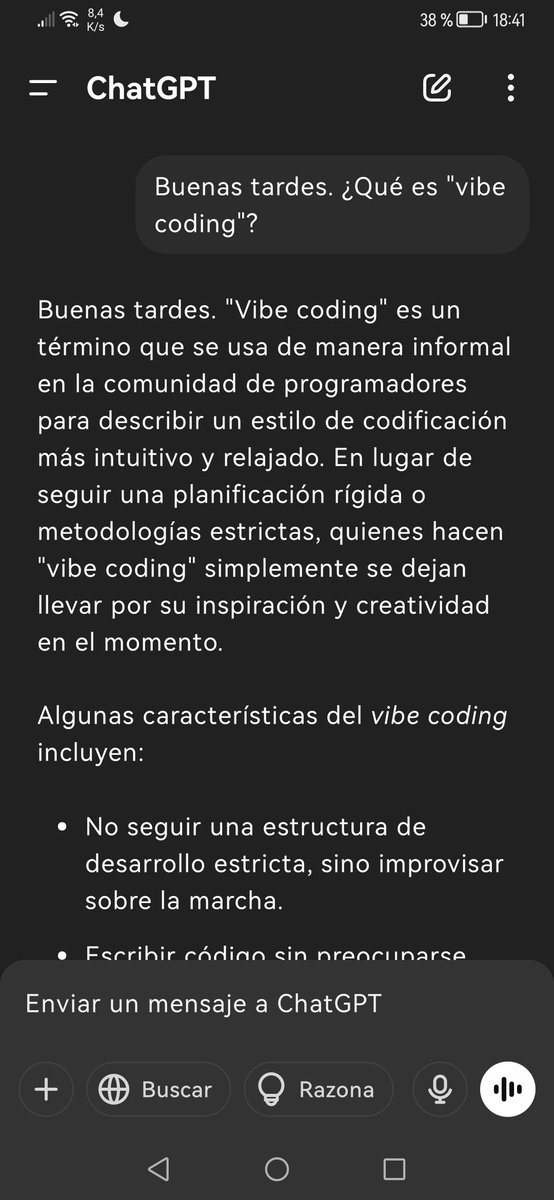 generic_user_2's tweet image. Todo el mundo en insta y X debatiendo sobre vibe coding. Yo, la noob autodidacta: ¿qué es vibe coding? XD #vivecoding