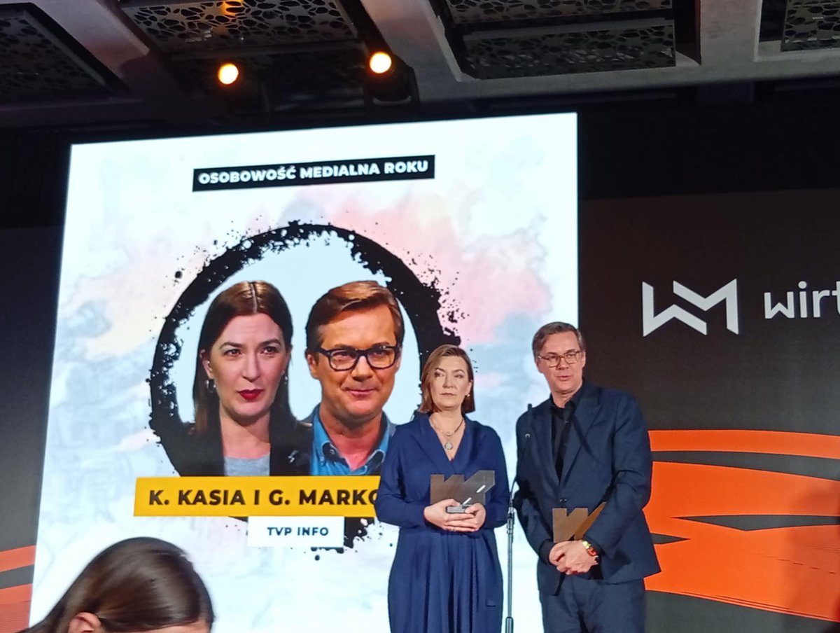 W kategorii „Osobowość medialna roku” triumfują Katarzyna Kasia i Grzegorz Markowski z <a href="/tvp_info/">tvp.info 🇵🇱</a>