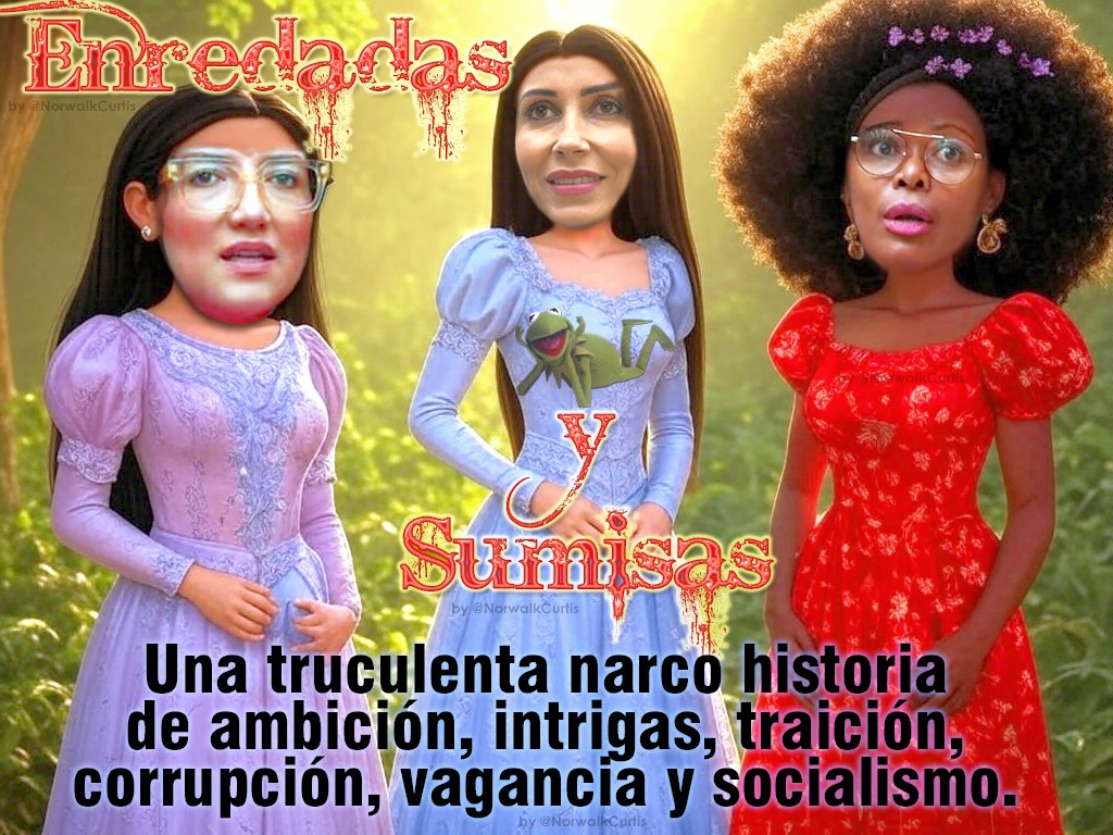 De los CREADORES de:

Arroz Verde, Metástasis, Purga,
Plaga, Ligados, Narco Valijas,
Peculado Terremoto de Manabí,
Come cheques, Refinería Invisible,
etc, etc, etc...

...Ahora nos LLEGA:
"ENREDADAS" 🤔😁

Una truculenta historia de
ignorancias, dudas, intrigas,
vagancia y