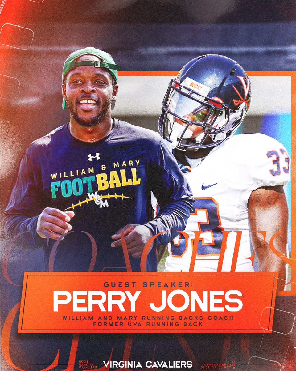 Perry Jones (@supe_jones) on Twitter photo Excited to be a guest speaker at my Alma mater’s high school coaches clinic next Friday. I’m excited for the opportunity! <a href="/WMTribeFootball/">William & Mary Tribe Football</a> <a href="/UVAFootball/">Virginia Football</a> <a href="/CoachBWolfe/">Blanda Wolfe</a> Excited to be a guest speaker at my Alma mater’s high school coaches clinic next Friday. I’m excited for the opportunity! <a href="/WMTribeFootball/">William & Mary Tribe Football</a> <a href="/UVAFootball/">Virginia Football</a> <a href="/CoachBWolfe/">Blanda Wolfe</a>