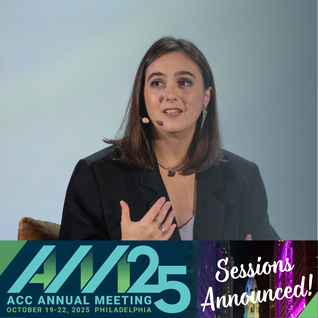 150+ Hours of Unmissable In-House Insights Await – Sessions Announced! 🔥

The session lineup for the 2025 ACC Annual Meeting is LIVE! 📅

Don’t miss out—plan your experience now and take advantage of Early Bird rates
🔗 accmeetings.mtiley.com/events/AM25/Ag…

#ACCAM25 #InHouseCounsel #AI