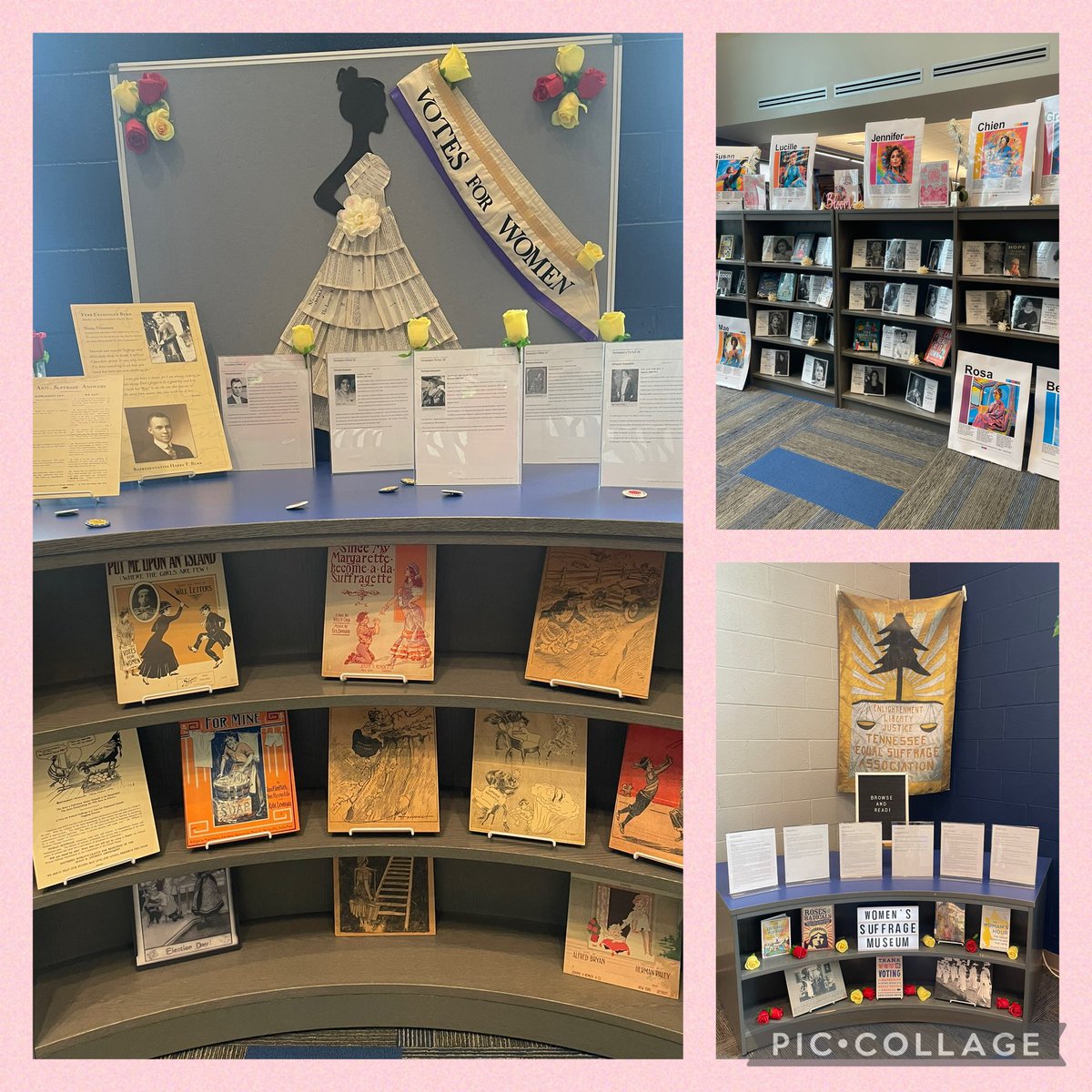 Alysia Pitts (@alysiapitts4) on Twitter photo 📢🎉 The library is transforming into a POP-UP MUSEUM 🏛️✨ featuring Women’s History! 💃📚 Teachers and students can explore inspiring stories, artifacts, and achievements of incredible women who changed the world! <a href="/tnstatemuseum/">Tennessee State Museum</a> #WomensHistoryMonth 📢🎉 The library is transforming into a POP-UP MUSEUM 🏛️✨ featuring Women’s History! 💃📚 Teachers and students can explore inspiring stories, artifacts, and achievements of incredible women who changed the world! <a href="/tnstatemuseum/">Tennessee State Museum</a> #WomensHistoryMonth