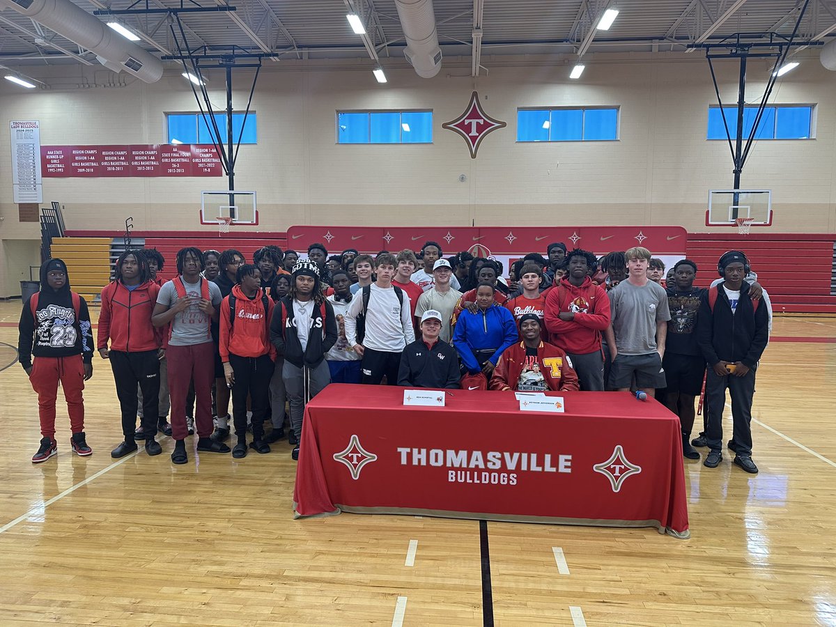 Aaron Meaux WALB (@aaronwalb) on Twitter photo Signing day in the Rose City. Congratulations to
<a href="/JeffersonKeymon/">Keymon Jefferson</a> is headed to <a href="/WVWCFB/">WVWC Football</a>
<a href="/RexSchofill/">Rex Schofill</a> on his way to <a href="/GWUFootball/">Gardner-Webb Football</a>
<a href="/WALBSports/">WALB Sports</a> <a href="/WALBNews10/">WALB News 10</a> Signing day in the Rose City. Congratulations to
<a href="/JeffersonKeymon/">Keymon Jefferson</a> is headed to <a href="/WVWCFB/">WVWC Football</a>
<a href="/RexSchofill/">Rex Schofill</a> on his way to <a href="/GWUFootball/">Gardner-Webb Football</a>
<a href="/WALBSports/">WALB Sports</a> <a href="/WALBNews10/">WALB News 10</a>
