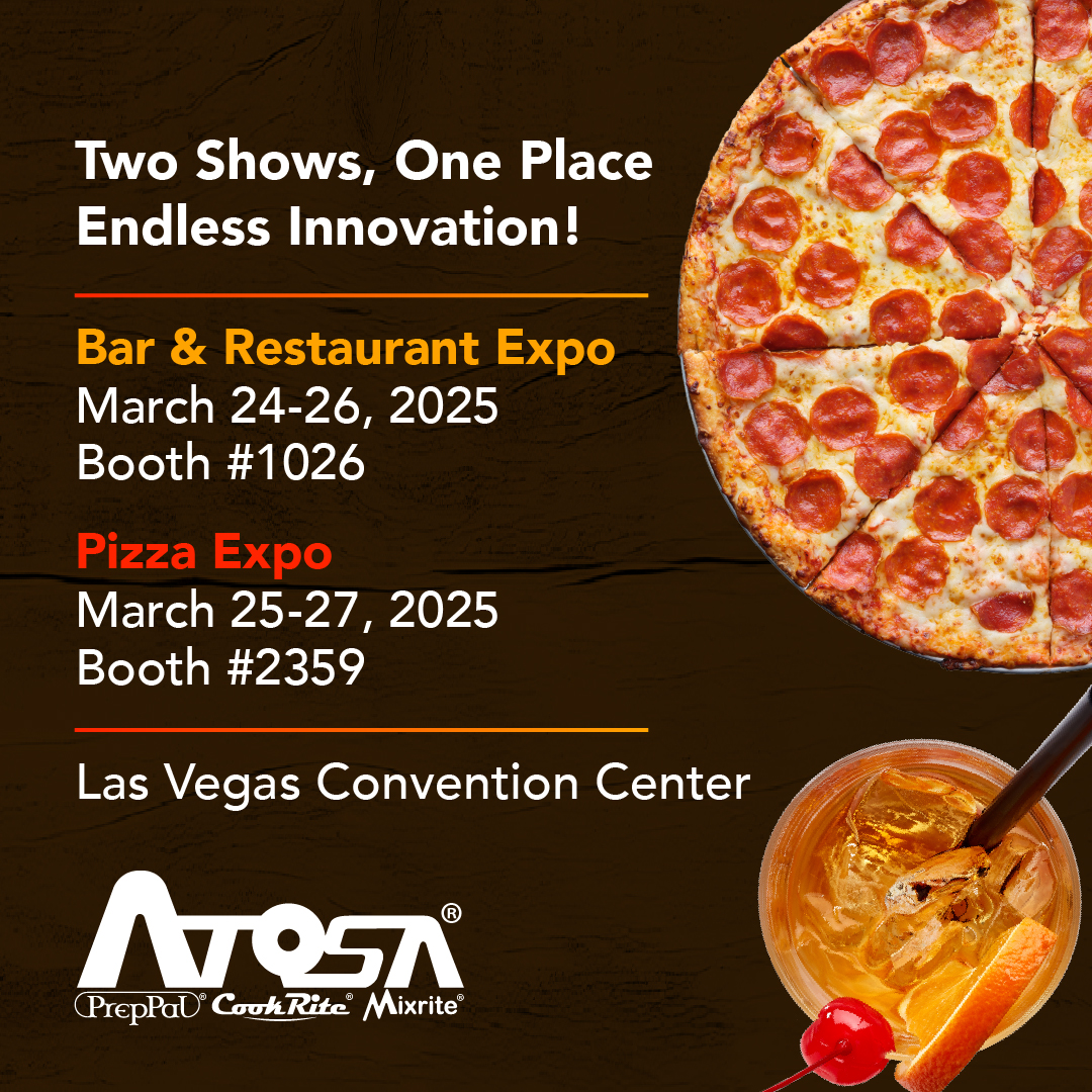 Vegas, we’re coming for you! We want to see YOU there!
Experience the future with our Auto Pizza Artisan—automation designed to bring speed, consistency, and efficiency to your kitchen!
Stop by, meet the team, and see why Atosa is the trusted choice for foodservice pros!
