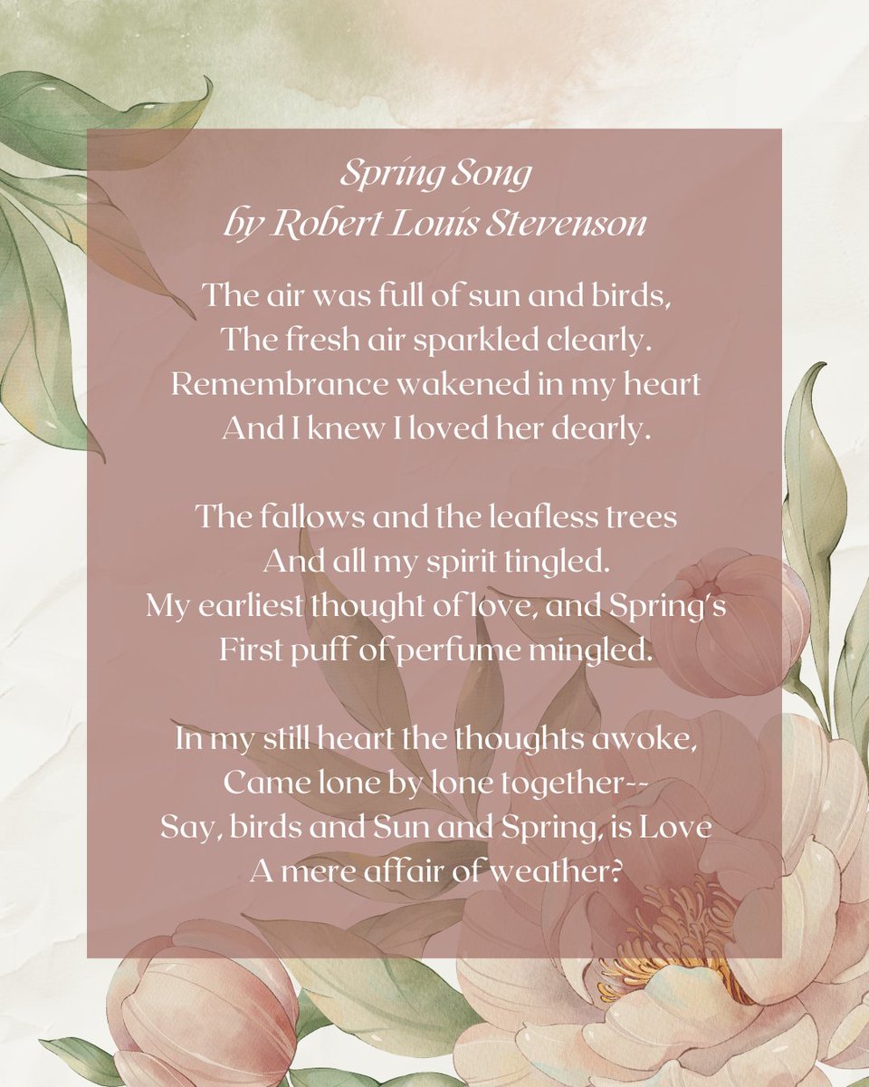 Happy First Day of Spring from the Robert Louis Stevenson Museum!