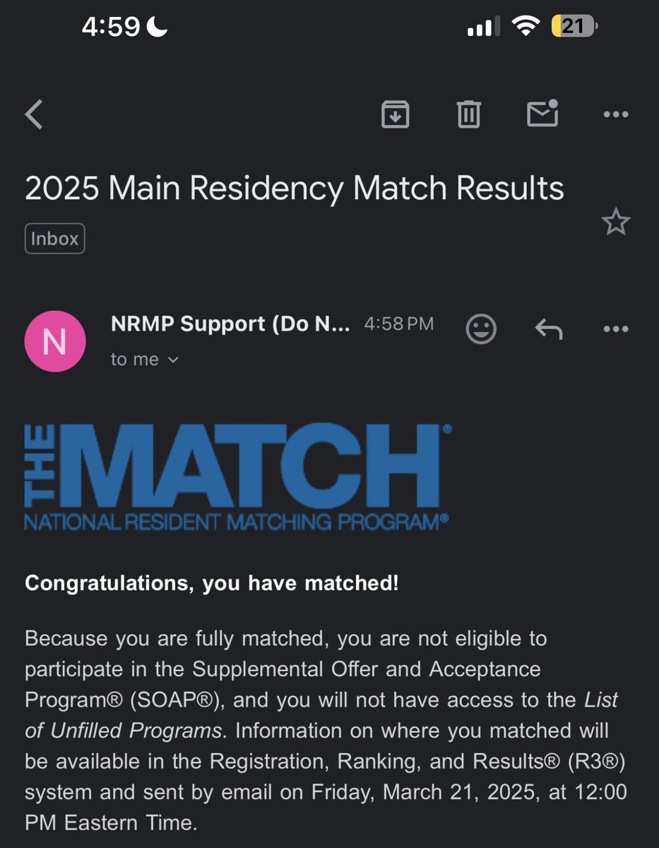 CrisKa143's tweet photo. Is it too late to post here?

I MATCHED

A dream I’ve been eagerly waiting for, a dream some people told me to stop chasing, a dream I kept working hard to achieve

Thanks for my family, friends &amp; mentors who stood by my side &amp; made sure that the dream become a reality
#Match2025 https://t.co/GZrLOWbqK5
