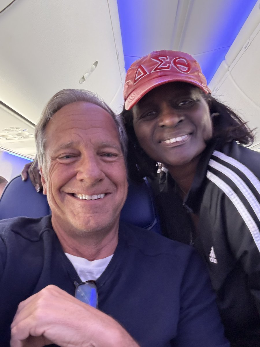 mikeroweworks's tweet photo. Food for Thought

That’s Clay in the middle seat. His girlfriend, Isyss, is next to him. (That’s me in the aisle, enjoying all the luxury Southwest has to offer.)

Clay and Isyss were in the audience yesterday, when I dragged 3,500 Jersey Mike’s employees through the sewer, to make a few larger points about the value of work ethic, especially when combined with an entrepreneurial spirit.

“We really enjoyed your story,” said Clay. “It was gross, but funny, and gave all of us GM’s food for thought.”
“GM?” I said. “You’re a general manager?”
“Yeah.”
“How old are you?”
“I’m 20,” said Clay.
“Where’s your store?” I asked.
“Attleboro,” he said.
“Outside of Boston?”
“That’s the one,” he said.
Long story short, Clay started making subs when he was 16. Got promoted to Shift Leader. Got promoted again to assistant manager. And then, 8 months ago, Clay got promoted to General Manager. He now supervises 22 people, and oversees all aspects of the operation.
“Is there a path to six-figures,” I asked.
“Oh yeah,” said Clay. “I’m on it. With profit sharing, it’s easy.”
“What’s next?”
“Probably a franchisee,” he said.
“By when?” I asked.
“Next couple years,” he said. “Before I’m 25. God willing.”
“And what about Isyss,” I asked.
“High school sweetheart,” said Clay. “So far so good. It was great to have her here with me.”
I signed a barf bag for Clay and Isyss , and was about to grab a quick nap when a woman came down the aisle on her way to the can.
“Mike Rowe!! I saw you at the conference yesterday! You were fantastic!”
I blushed and quickly learned that Lorraine is the first black woman to run a Jersey Mike’s franchise.
“Where?” I asked.
“Laurel Maryland,” she said. “You gotta stop by the store!”
“Ok.”
“And you gotta meet my son, Patrick! He works with me, and he’s the best!”
“Ok,” I promise. “I’ll see you went we get off the plane.”

I signed another barf bag for Lorraine and her son, as we began our descent into Baltimore, where I’ll be hosting a fundraiser for mikeroweWORKS all day tomorrow. (More info on that here. A few tickets still available.) https://t.co/rOfbq9aFtp...

As I tore into my second bag of pretzels, I thought about the so-called "vanishment of the American Dream," and the supposed lack of opportunity in our country. And then I thought about Clay and Lorraine, who simply don’t buy into that nonsense. Regular people who work hard every day, climb the ladder of success, and make a great living, feeding a hungry nation.

Food for thought...