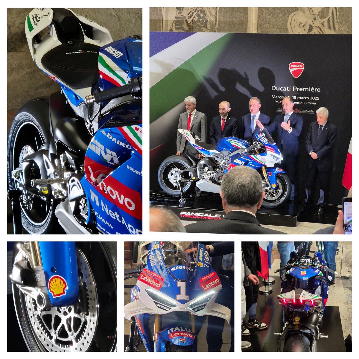 Presentazione al <a href="/mimit_gov/">MIMIT</a> della bellissima Panigale Tricolore Italia <a href="/DucatiMotor/">Ducati</a>