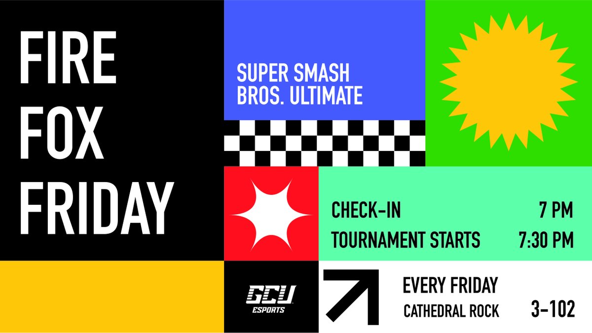 Esports_GCU's tweet photo. 🔥THE FINAL FFF OF THE YEAR IS HERE🔥
With Out of Shield just around the corner, this is your ultimate warm-up! Don’t miss the chance to sharpen your skills against the best!

⬇️SIGN UP NOW⬇️
🔗https://t.co/p4BxVFJIok

#esports #gcuesports #FireFoxFriday #gaming https://t.co/u2XONGFrJg