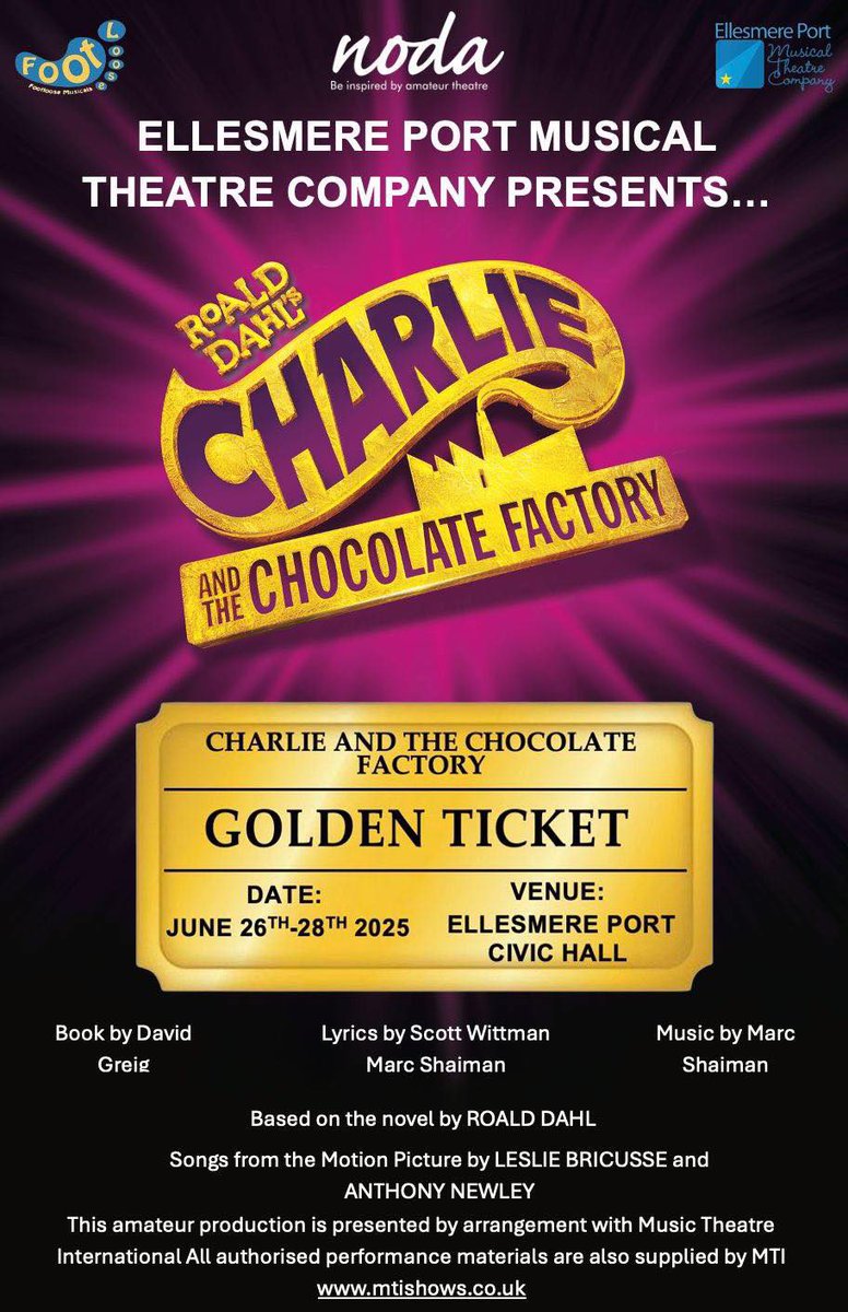 epmtc's tweet image. 🎩 MALE ROLES WANTED!! 🎩
Rehearsals for Charlie and the Chocolate Factory are underway, However, we&apos;re still on the lookout for talented individuals to fill some key characters:🌟 🍫