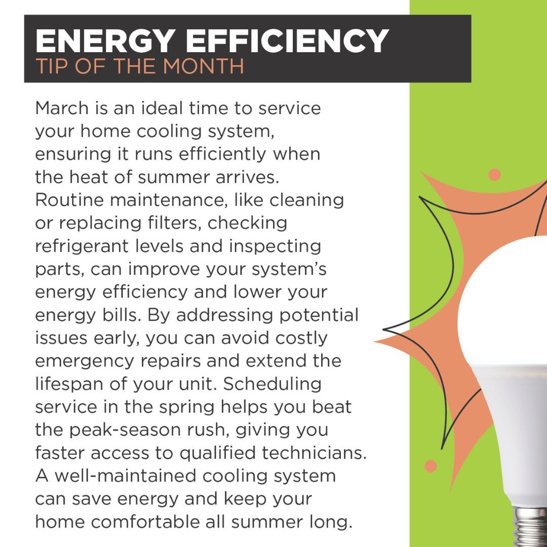 BentonREA's tweet image. 🌸 March is here, and it’s the ideal time to give your cooling system some TLC! 🛠️💨 

Service it now to keep your home cool and energy-efficient all season long. 🌞❄️ 

#EnergyEfficiency #HomeCooling #SpringMaintenance #StayCool