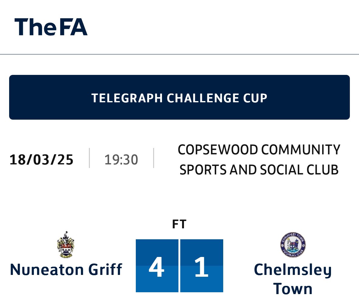 Coventry Telegraph Cup tweet media