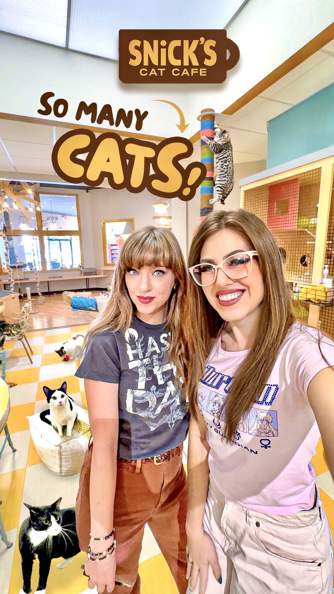 Sailor Moon News (@ochibawolf) on Twitter photo This March I went with <a href="/_aprilgloria/">april gloria 🕰️ tortured poet era 🖋️</a> to Snick's Cat Cafe in Wichita, Kansas!
I went in with low expectations and we were both blown away with the passion that is behind this cafe! Come watch our video here: youtube.com/shorts/OeX6djK… This March I went with <a href="/_aprilgloria/">april gloria 🕰️ tortured poet era 🖋️</a> to Snick's Cat Cafe in Wichita, Kansas!
I went in with low expectations and we were both blown away with the passion that is behind this cafe! Come watch our video here: youtube.com/shorts/OeX6djK…