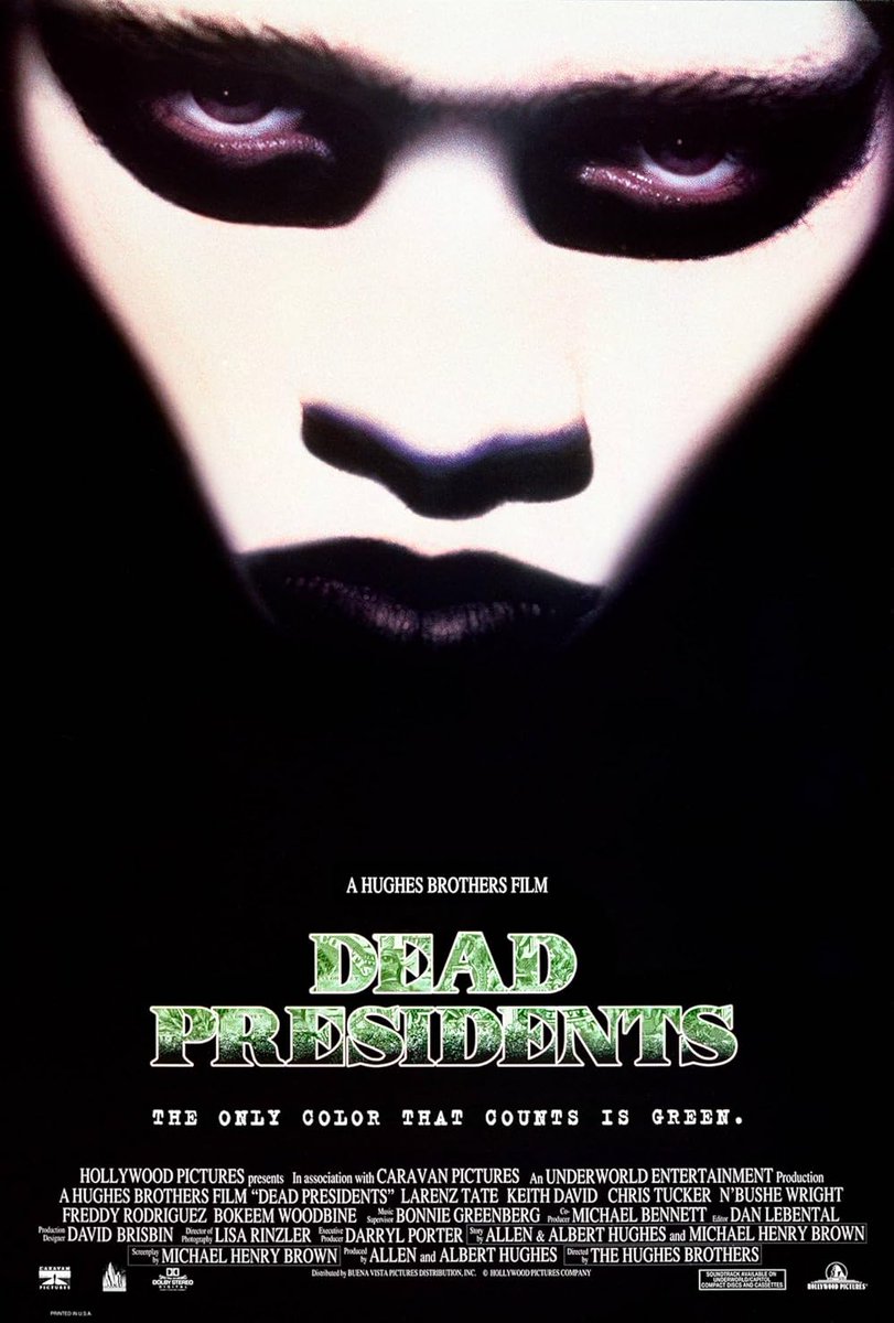 Coming to 4K UHD and Blu-ray Soon 

Written and Directed by Hughes Brothers 

Starring <a href="/LarenzTate/">Larenz Tate</a>, Keith David and Chris Tucker 

Dead Presidents (1995)