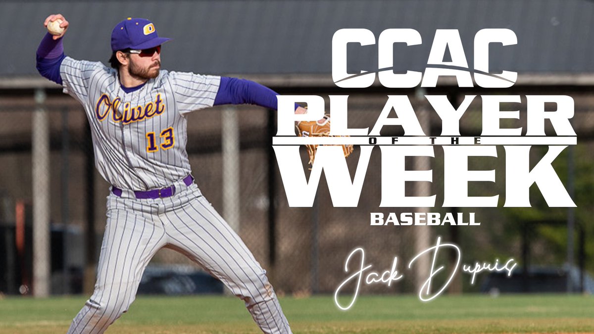 ONUAthletics's tweet photo. 𝗗𝘂𝗽𝘂𝗶𝘀 𝗰𝗼𝗹𝗹𝗲𝗰𝘁𝘀 𝘀𝗼𝗺𝗲 𝗵𝗮𝗿𝗱𝘄𝗮𝗿𝗲🏆

After leading the ONU baseball team to a series victory over the weekend, Jack Dupuis has claimed the CCAC weekly award!

📰Full story: https://t.co/El3U5P2sFL

#ForONU https://t.co/QuhCpi8mgW