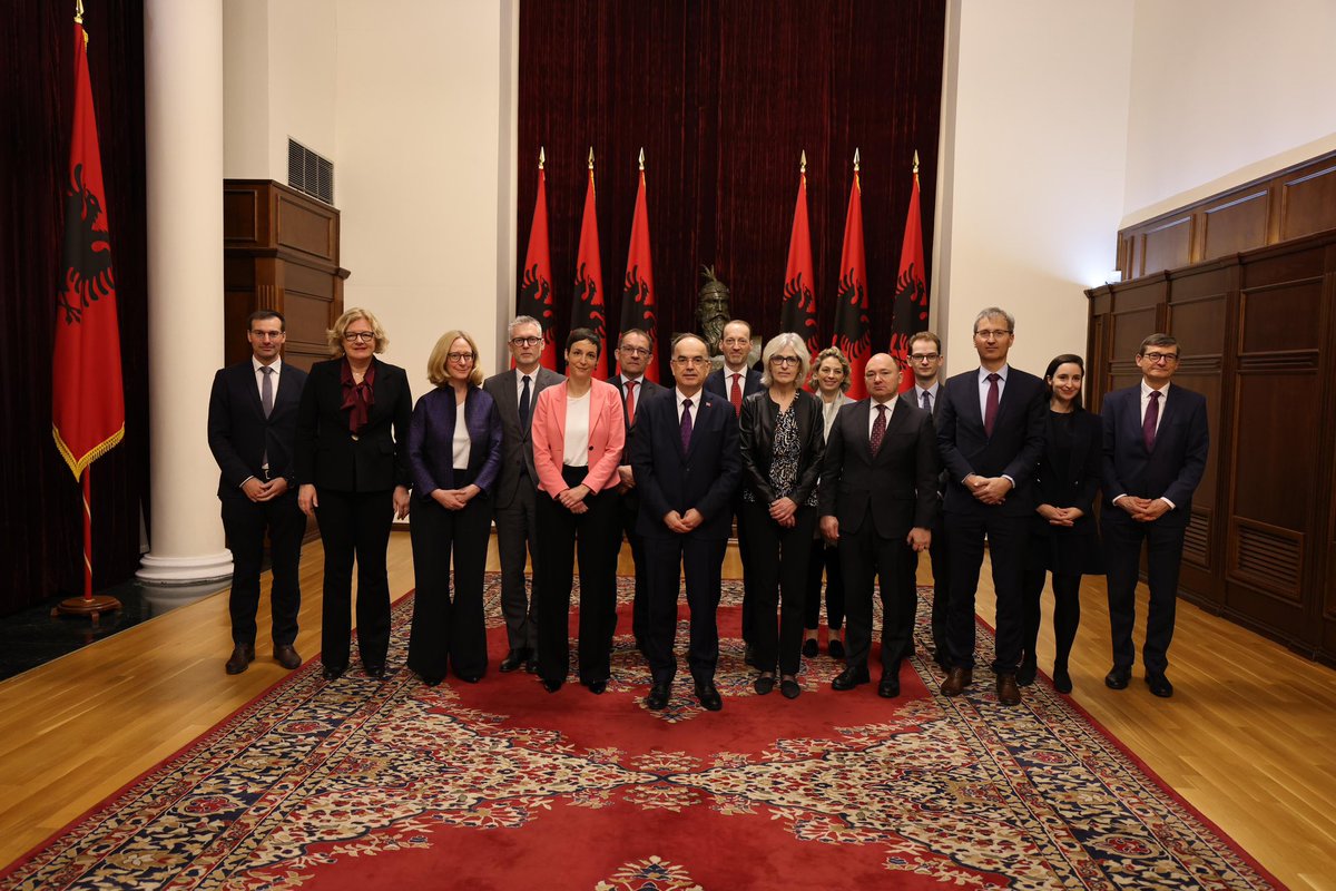 AustriainAL (@austriainalb) on Twitter photo Fruitful exchange of AT ambassadors of the Western Balkans region with <a href="/BajramBegajAL/">Bajram Begaj</a> in the framework of this year’s regional ambassadors conference. Grateful for the President’s insights in current developments in the #Westernbalkans. Fruitful exchange of AT ambassadors of the Western Balkans region with <a href="/BajramBegajAL/">Bajram Begaj</a> in the framework of this year’s regional ambassadors conference. Grateful for the President’s insights in current developments in the #Westernbalkans.