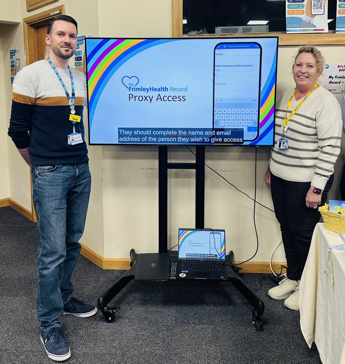 We 💙 providing our end users with Epic EPR support and discussing all the amazing benefits that the MyFrimleyHealthRecord can bring 💙⭐️💙 #FHFTBiteSize