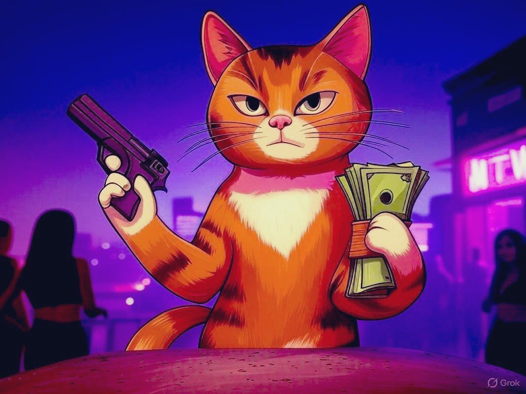 BitcoinNetworkx's tweet image. Hey Gamers #GTA6 will be released in 2025 ! 
And the Trailer 2 is about to drop! 

CTA is the combo of Cats, GTA6 &amp;amp; Cryptocurrency! Please join our community all are welcome!

So check out this possible 🟢 1000x coin #CTA on #Solana

You can find it on Dexscreener:…