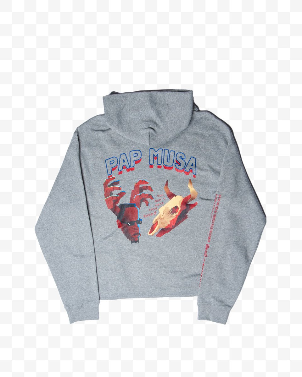 🍎 PAP MUSA’s “You don’t want this beef” hand-cropped relax hoodie now available on papmusa.com

papmusa.com/products/you-d…