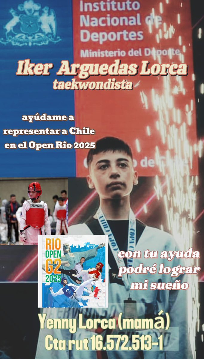 deinasp's tweet photo. @futurofm @RadioActivaCL quienes quieran aportar se agradece! En la publicación estan los datos de la mamá de Iker ❤️ se agradece la difusión! Apoyemos el deporte chileno! https://t.co/w5SV9QaiGb