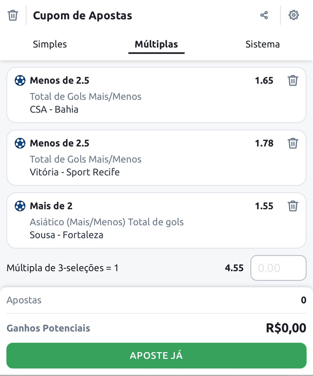 FP Tips ⚽️🇧🇷 (@fp_tipster) on Twitter photo BINGO COPA DO NORDESTE
ODD 4.55 BINGO COPA DO NORDESTE
ODD 4.55
