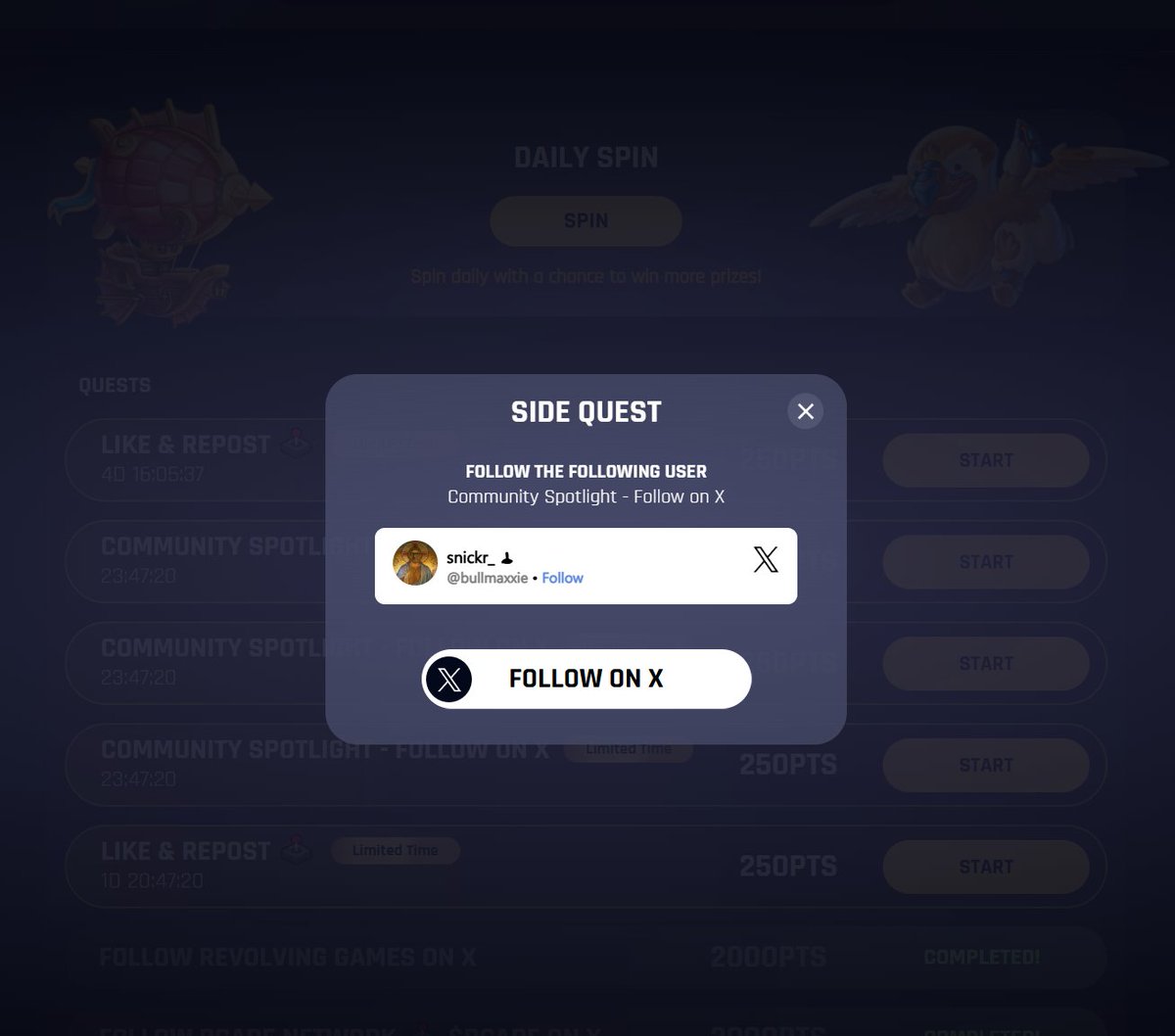 bullmaxxie's tweet photo. Just got added to the #RCADE Sidequest page! I fought to stay in the top 10, and @Revolving_Games delivered.

To all my new chads out there—who’s ready for @Hatchkings?

I know I am!🕹️ https://t.co/AjHzewZt3X