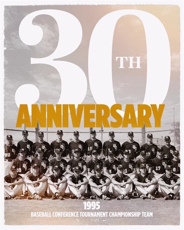 1995 squad to be honored during Friday’s series opener against Houston 🫡

📰 ucfknights.com/news/2025/03/1…