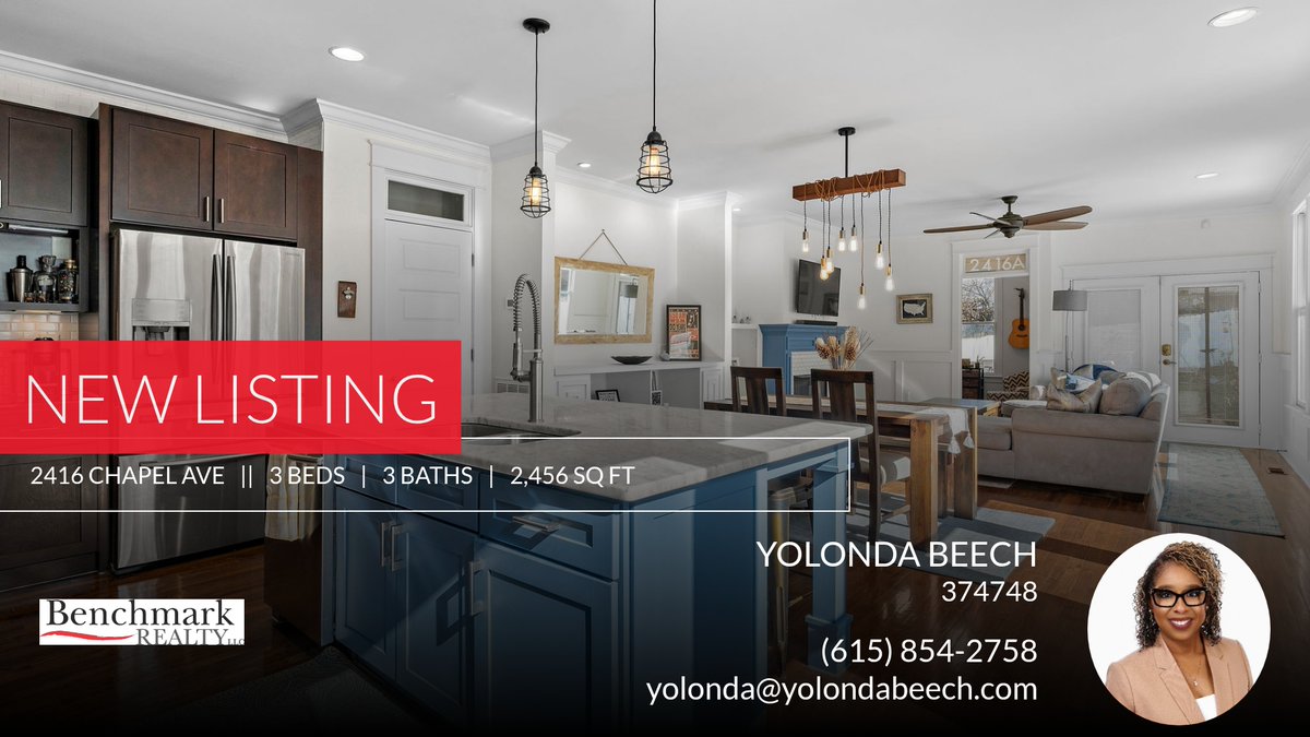 YOLONDA_BEECH's tweet photo. 📍 New Listing 📍 Take a look at this fantastic new property that just hit the market located at 2416 Chapel Ave in Nashville. Reach out here or at (615) 854-2758 for more information!

Listed by Brianna Morant

Yolonda Beech, REAL... https://t.co/HEu7dvdy5H https://t.co/r6HdEVFk8Q