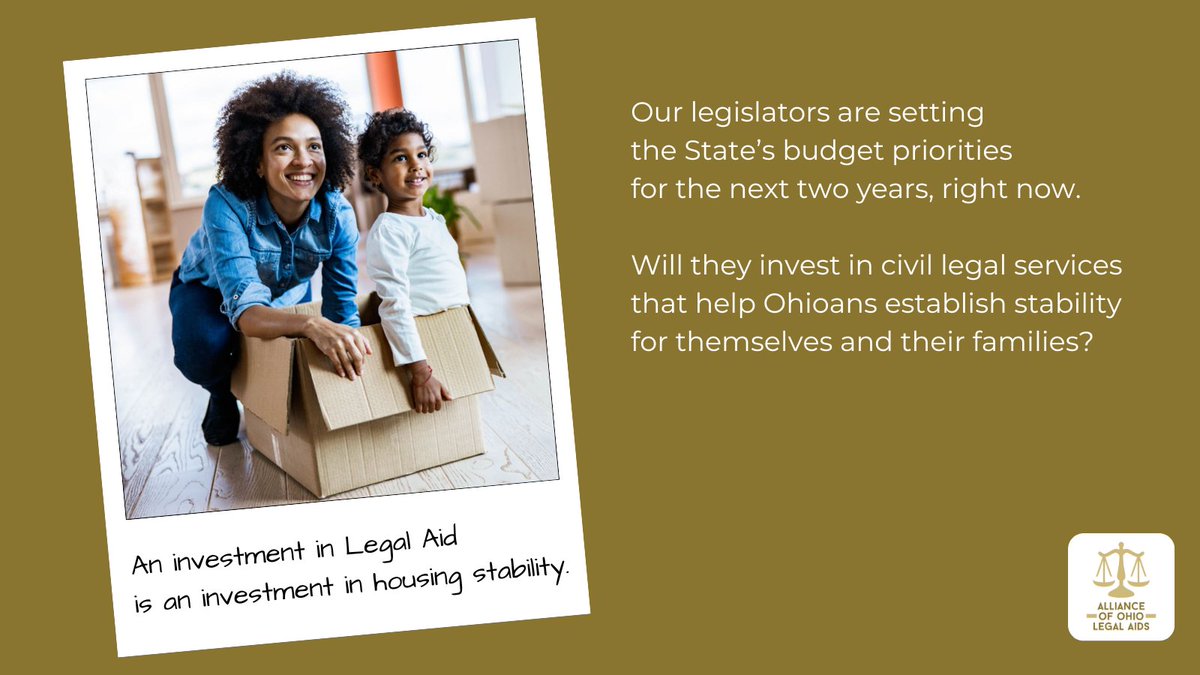 OhioLegalAids's tweet image. Ohio’s housing shortage requires both preserving and expanding housing. Legal aid organizations help Ohioans prevent evictions and foreclosure and support community economic development projects that increase housing opportunities.