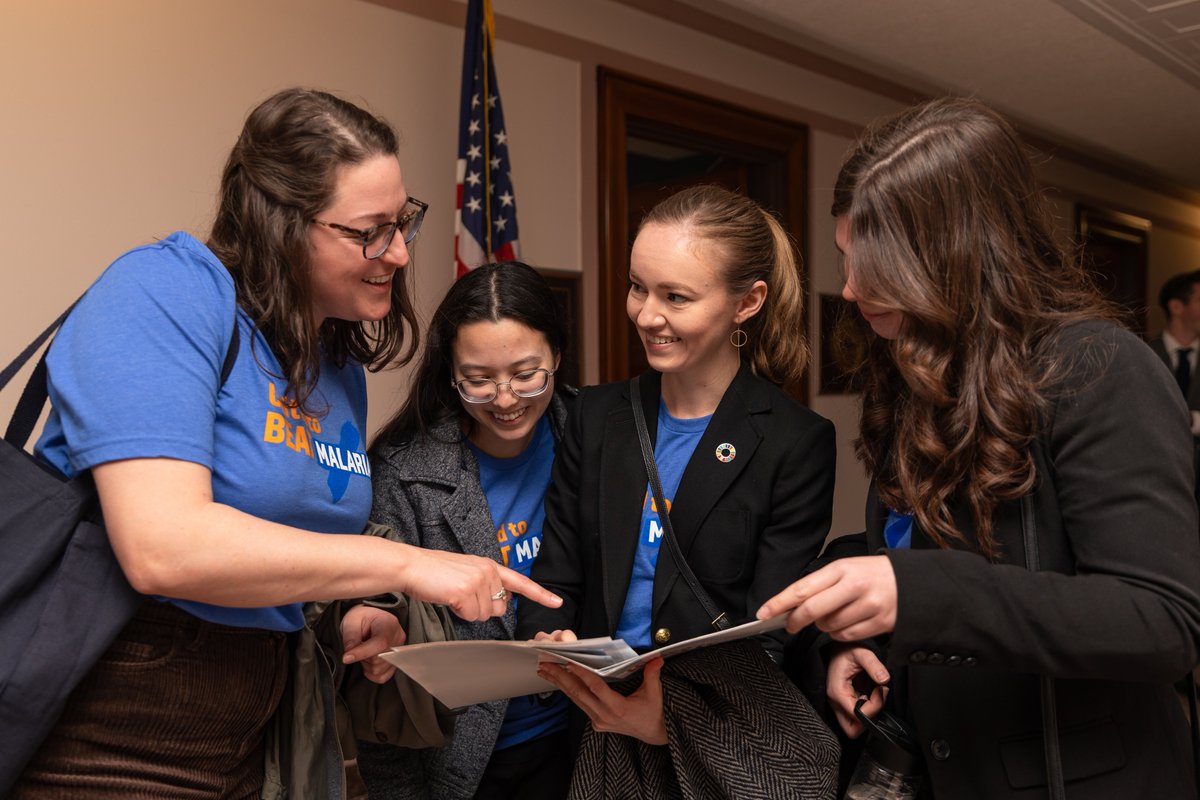 MalariaatUtah's tweet photo. So proud of Jenna Reed, Emily Mayville, Andelin Cardon and Margot Deckers from the Lamb-Evavold labs for advocating to fund malaria research on the Hill yesterday with #United to Beat Malaria https://t.co/cYcLgteN2P