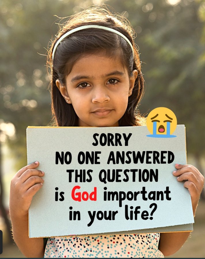 Is GOD important in your life? 👇🏼