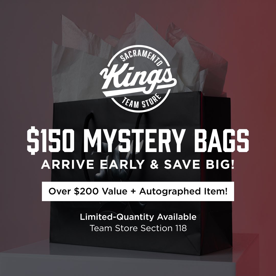 KingsTeamStore's tweet image. 👀Psst….Mystery Bags are back again. See you tonight!  

📍Team Store Section 118 
🏷️$150
🛍️ Secure an autographed item, newly released outerwear jacket and more!