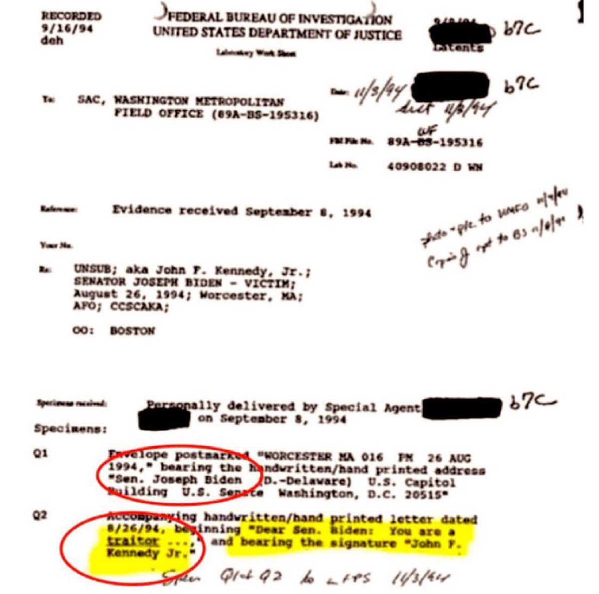 Milajoy's tweet photo. JFK Jr. was calling Joe Biden a TRAITOR over 30 years ago.

And Biden only got worse…

Maybe the Biden Crime Family had JFK killed?!

Is that why JFK Jr. Is calling a US Senator a TRAITOR publically? 

And WHY is this in the JFK Ass*ssination file? 
I’m serious! https://t.co/Jx6ru2FRqh