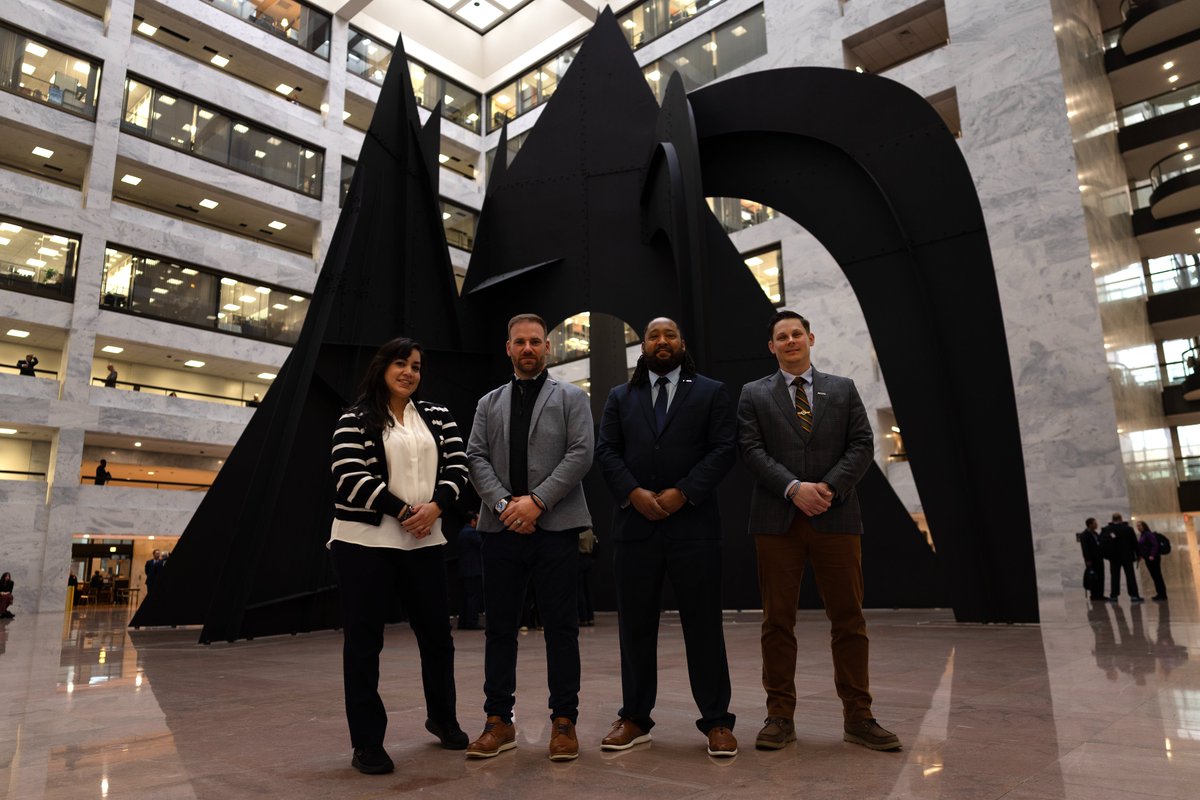 iava's tweet photo. #IAVACavalry 2025 Team Echo - aka @TheMurillo, Anthony Paolino, @CLBrembry, and Ryan Birney - looking 👌 in Hart Senate Building in between meetings.
Cavalry Week brought vets from different branches, states, and yes, political views together to elevate their voices. #IAVALeads https://t.co/WoPG4NLcty