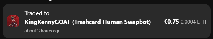 🔹First Purchase Trading-Challege with <a href="/Itznonee/">ItzNonee(Sorare Swap Bot 120%)</a> 

💰 Trading Details:

Player: Raphael Obermair

Price: €0.75

Remaining Budget: €9.25  

Current Profit: €0

card is listed now👀💸

#sorare #trading