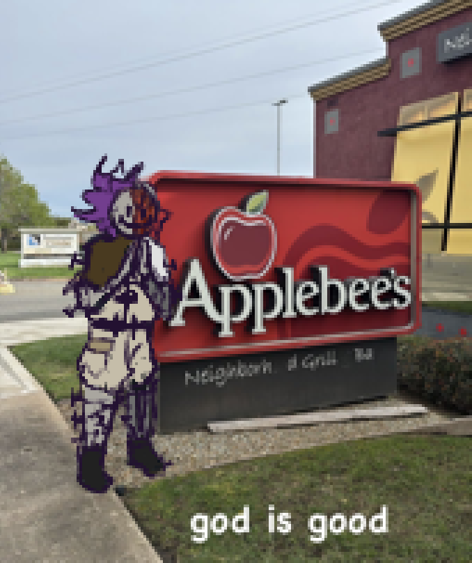 ShatteredS0u1's tweet photo. Dougal loves Applebee's
#0megaArchives https://t.co/R4Yust9mTd