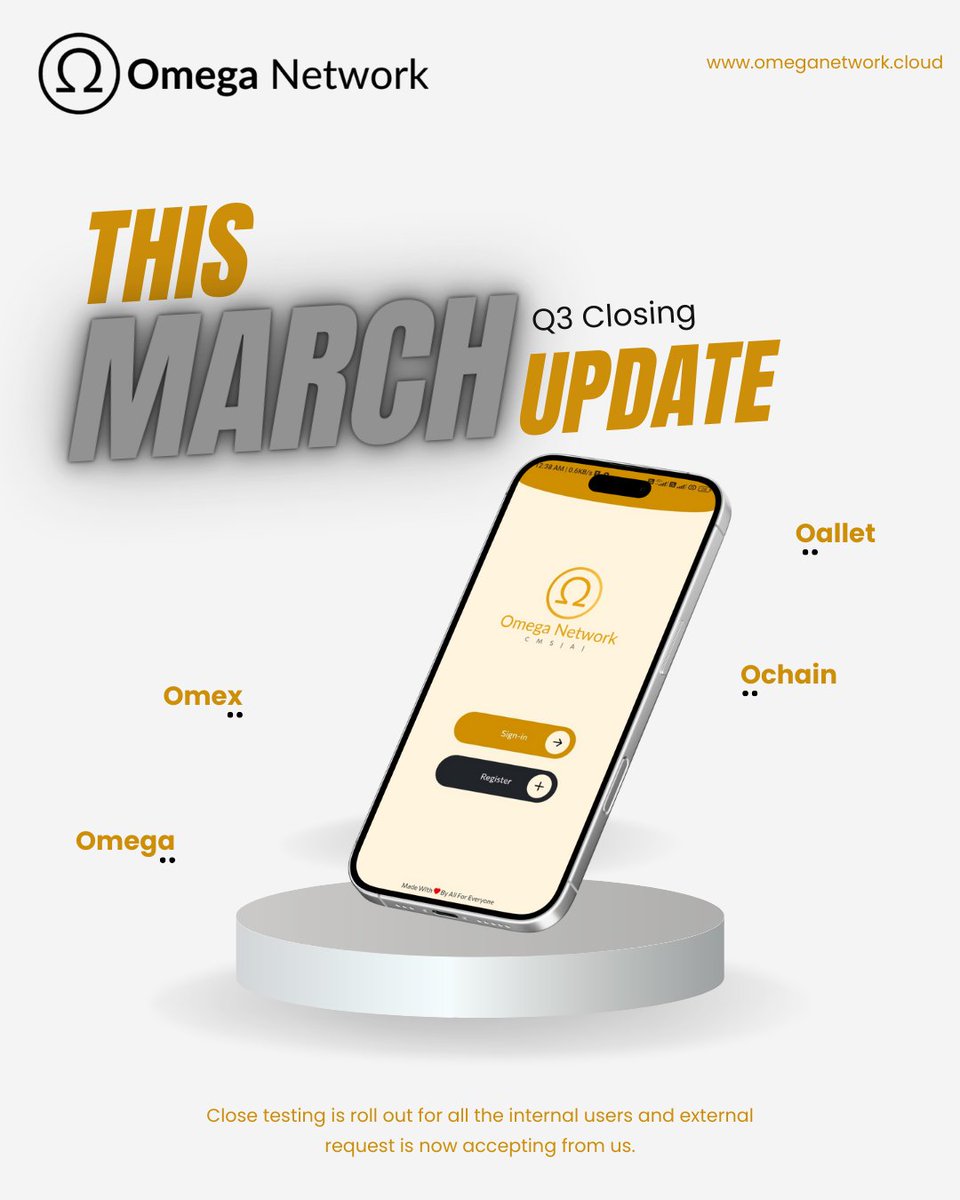 Omega close testing is now rollout for everyone, Join today this program by given link: play.google.com/apps/testing/c…
#omeganetwork