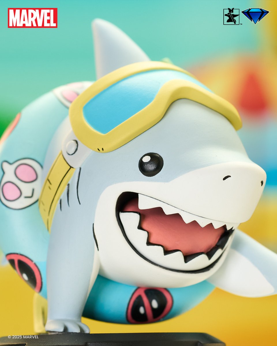 CollectDST's tweet photo. Watch out, it’s a land shark! Jeff, the fan-favorite Marvel Comics mascot is depicted wearing goggles, swim fins and an inflatable ring. Pre-order today at https://t.co/wVntxNhKgS. 

#Marvel #CollectDST #DiamondSelectToys #JeffTheLandShark #AnimatedStyleStatue https://t.co/oleoNqDcXO