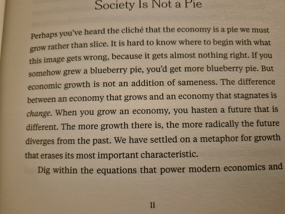 Hoe meer economische groei, hoe radicaler de toekomst verschilt van het nu.