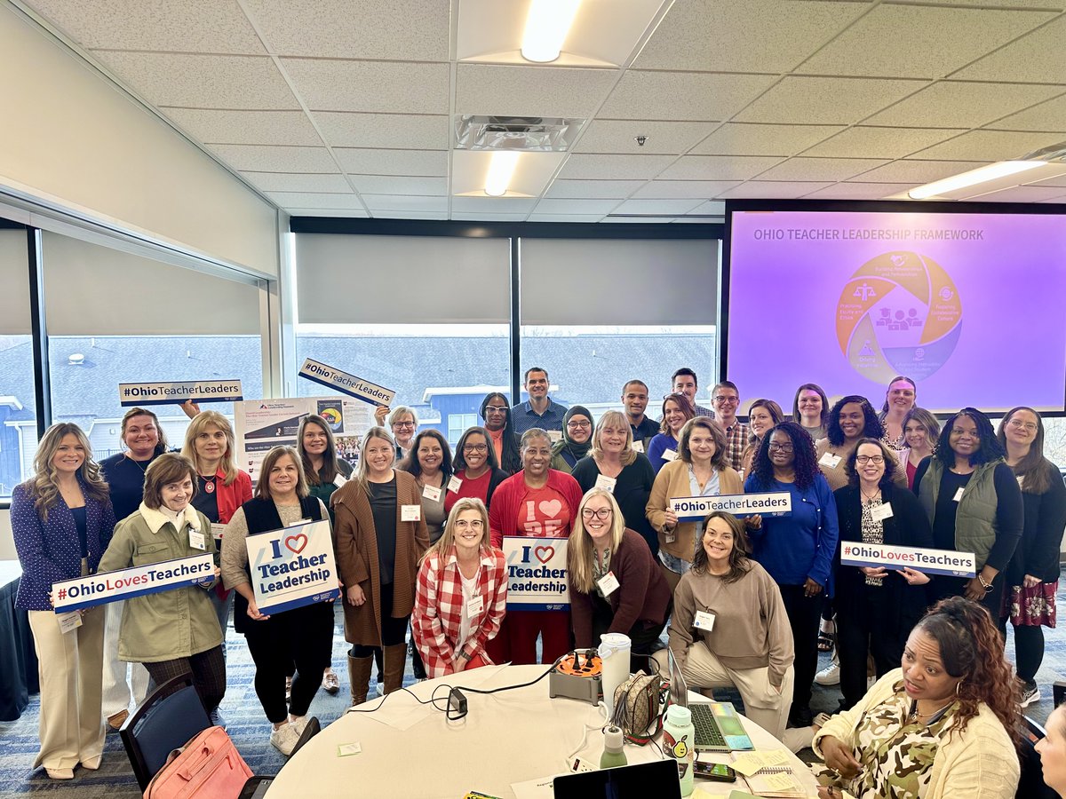 Inspiring teacher leadership and achieving success! It was great to connect during today’s Ohio Teacher Leader Network meeting. Thanks to each of these #OhioTeacherLeaders for their continued work to elevate the teaching profession and spark new leadership opportunities.