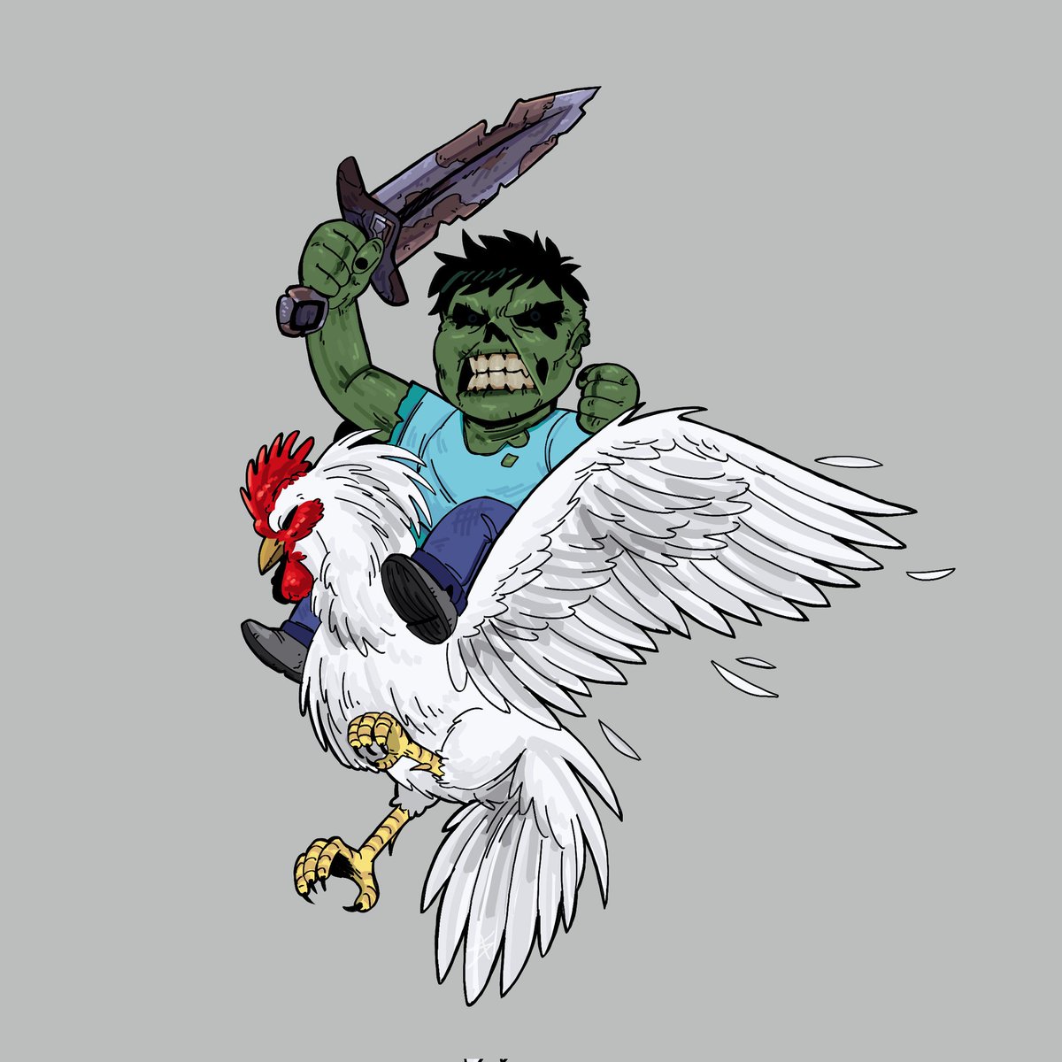 nosantre23's tweet photo. 🧟‍♂️CHICKEN JOCKEY 🐔 https://t.co/gtYndB8LId