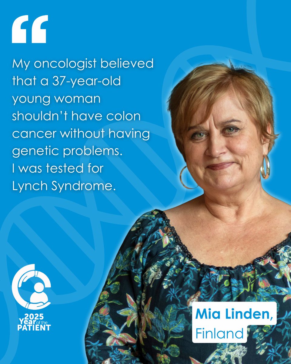 Digestive Cancers Europe (@dice_europe) on Twitter photo Today is Lynch Syndrome Awareness Day!
Did you know that 1 in 300 people have #LynchSyndrome, a hereditary condition that increases the risk of colorectal and other digestive cancers? Yet, most don’t even know they have it.
👉 digestivecancers.eu/patient-story/…
<a href="/EU_Health/">EU One Health</a> <a href="/StMarksGenomics/">LynchSyndrome_Polyposis@StMarks</a> Today is Lynch Syndrome Awareness Day!
Did you know that 1 in 300 people have #LynchSyndrome, a hereditary condition that increases the risk of colorectal and other digestive cancers? Yet, most don’t even know they have it.
👉 digestivecancers.eu/patient-story/…
<a href="/EU_Health/">EU One Health</a> <a href="/StMarksGenomics/">LynchSyndrome_Polyposis@StMarks</a>