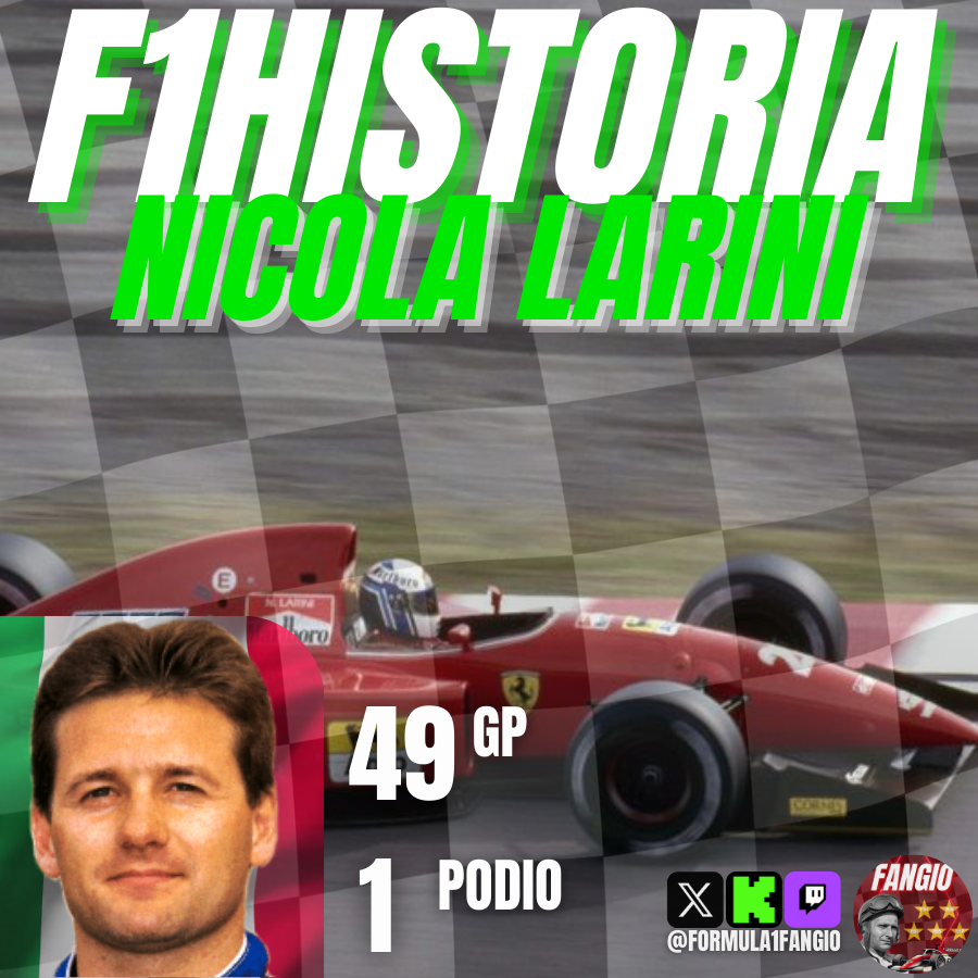 Formula1Fangio's tweet photo. 🎉 ¡Feliz cumpleaños, Nicola Larini! 🇮🇹🏎️
El italiano que compitió en #F1 entre 1987 y 1997, logrando un podio con #Ferrari en el trágico GP de San Marino 1994. Brilló en turismos, ganando el #DTM en 1993 y el Superturismo italiano en 1992 con #AlfaRomeo 🏆
#Larini #OTD https://t.co/9hfDJmTGZU